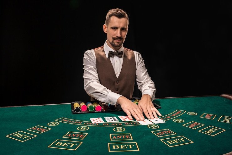 Studio Allbet turbo77 menampilkan meja dealer langsung dengan kamera HD dan dealer profesional